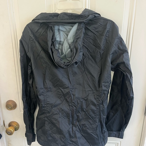 Columbia Windbreaker Medium Women’s Balck Lightweight Jacket pockets hooded - Picture 8 of 13